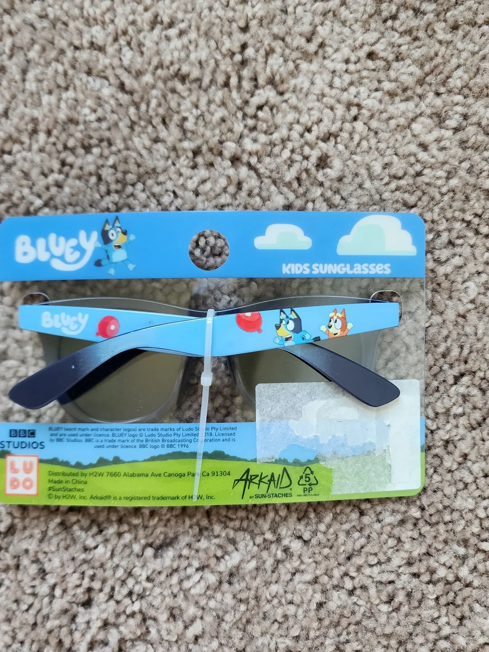 Lucy Light Blue Kids Sunglasses with Blue Lenses